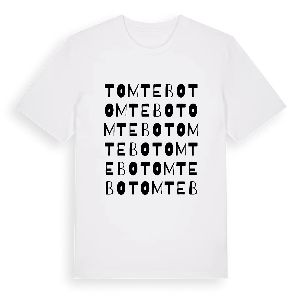 Tomtebo ordlek t-shirt – White, i miljö