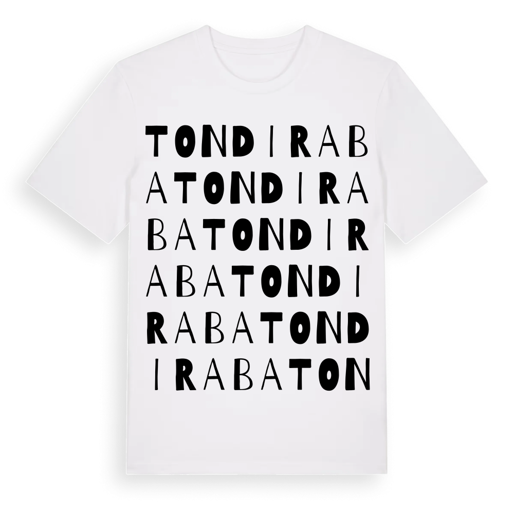 Tondiraba ordlek t-shirt – White, i miljö