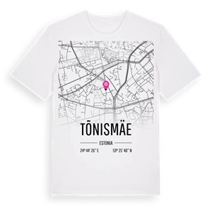 Tõnismäe karta t-shirt – ekologisk bomull t-shirt från Pinshirt