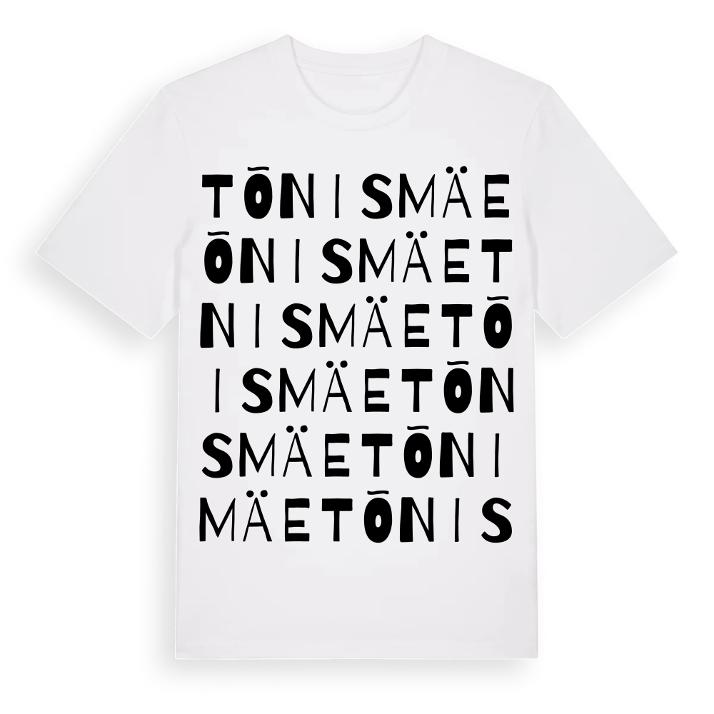 Tõnismäe ordlek t-shirt – White, i miljö