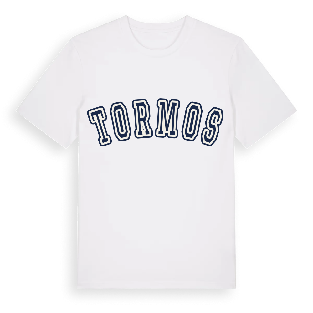 Tormos college t-shirt – White, i miljö
