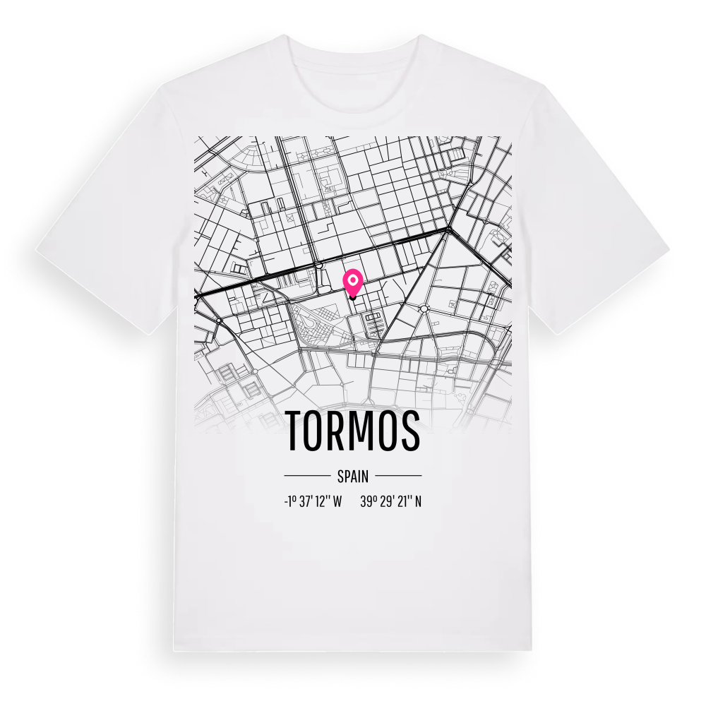 Tormos karta t-shirt – White, i miljö