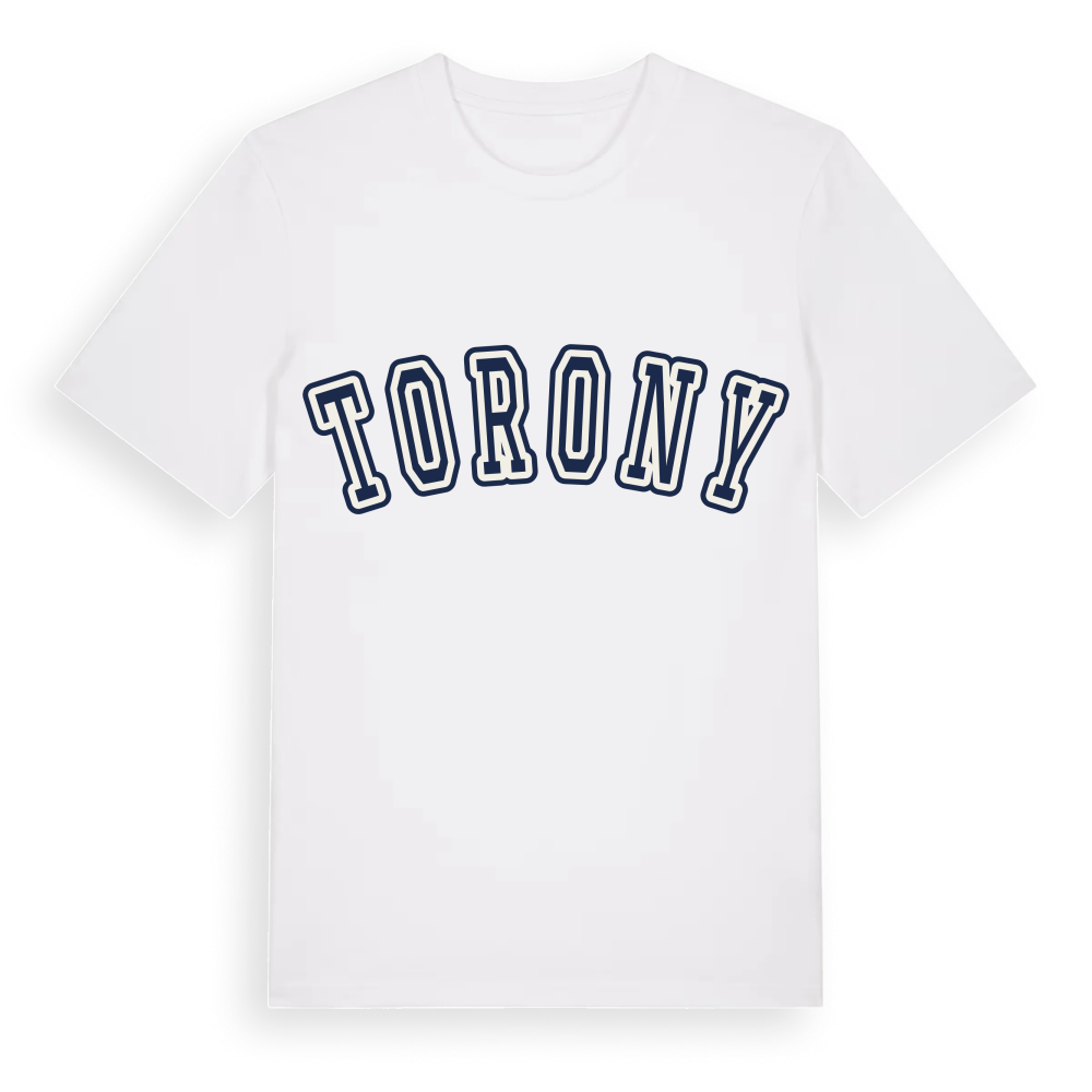Torony college t-shirt – White, i miljö