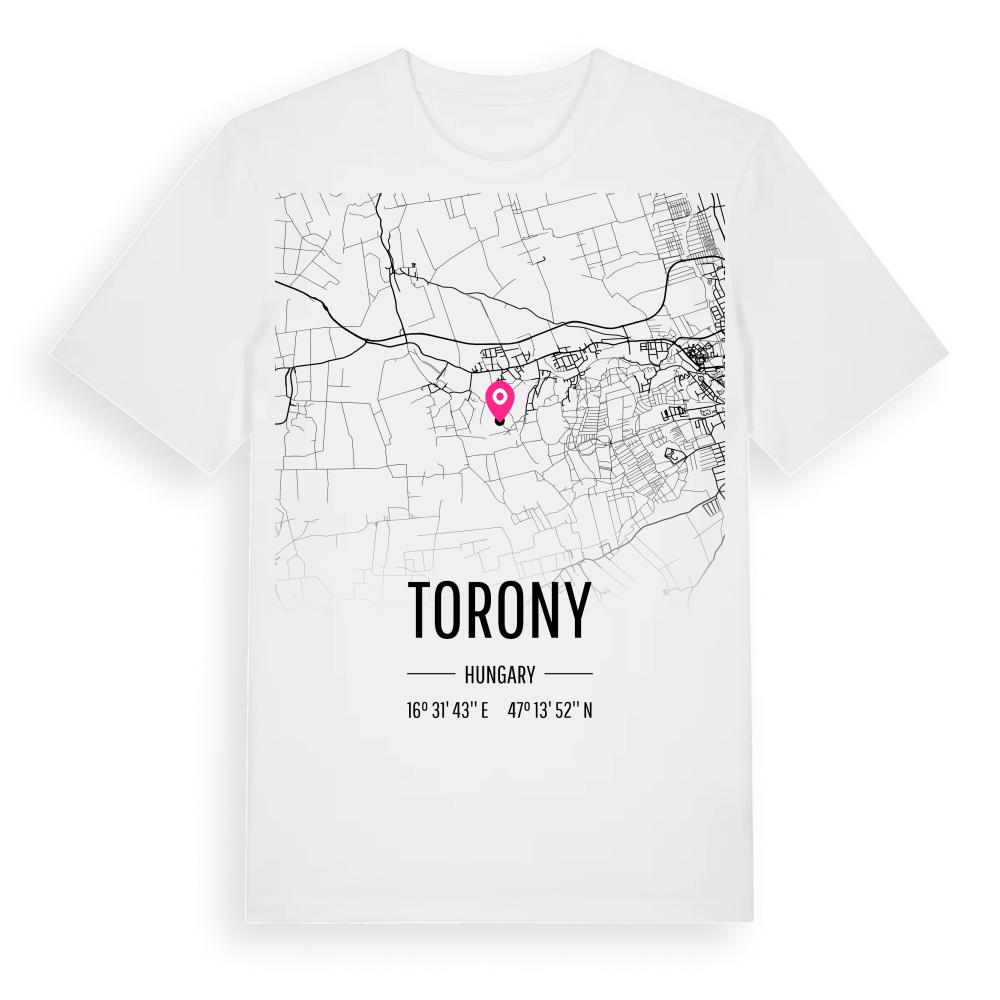 Torony karta t-shirt – White, i miljö
