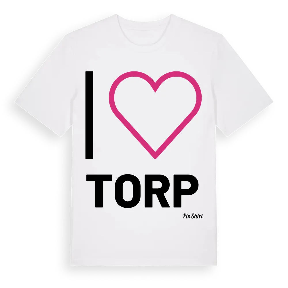 Jag älskar Torp t-shirt stort tryck i miljö