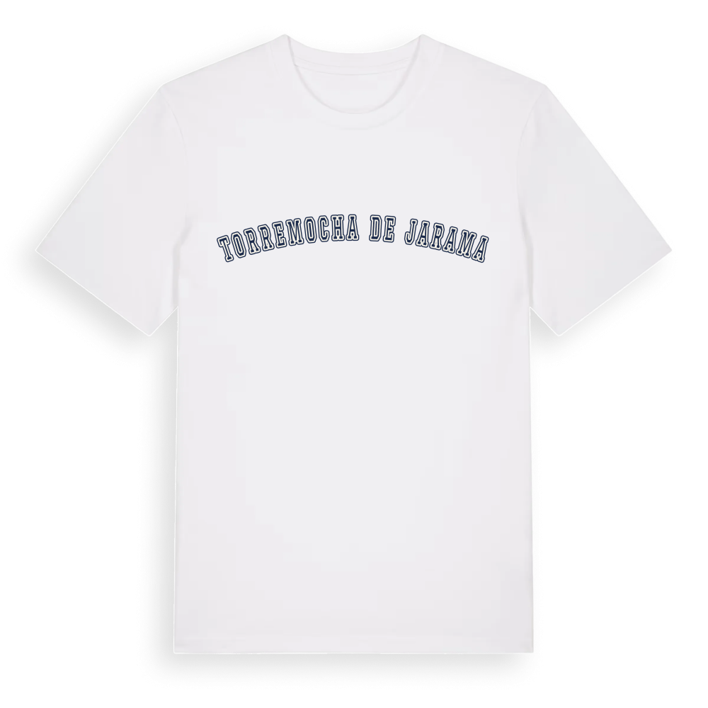 Torremocha de Jarama college t-shirt – White, i miljö
