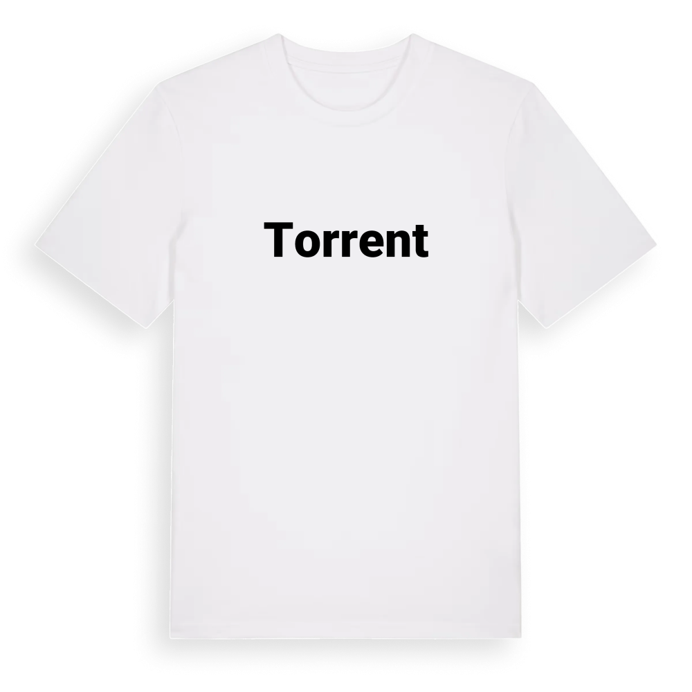Torrent fetstil t-shirt – White, i miljö