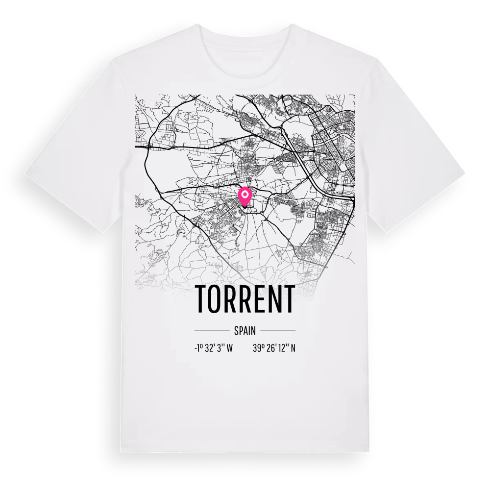 Torrent karta t-shirt – White, i miljö