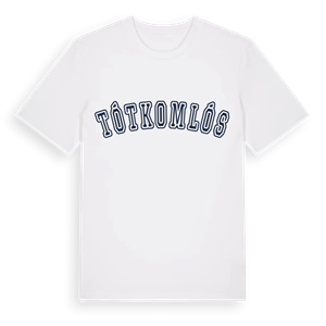 Tótkomlós college t-shirt – ekologisk bomull t-shirt från Pinshirt
