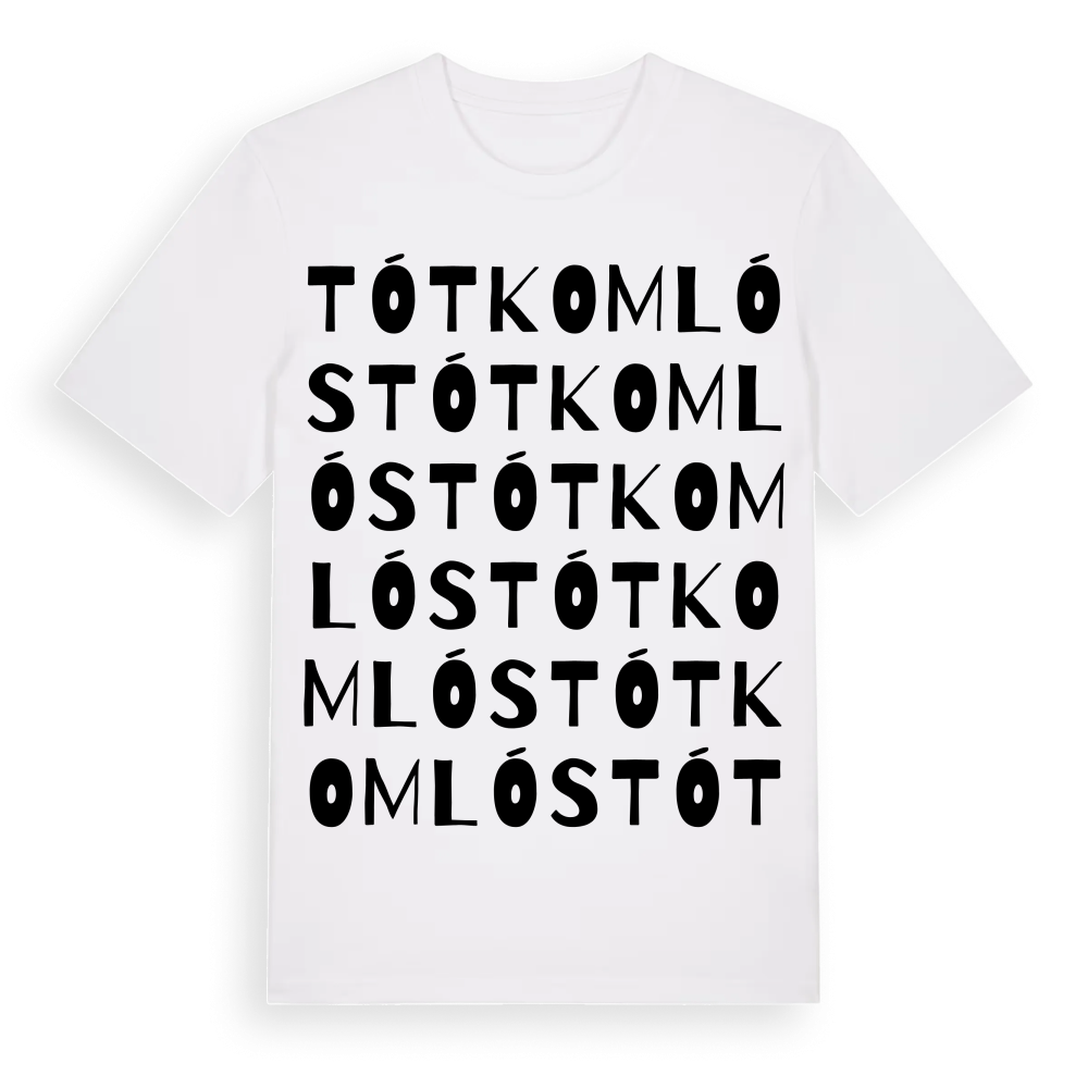 Tótkomlós ordlek t-shirt – White, i miljö