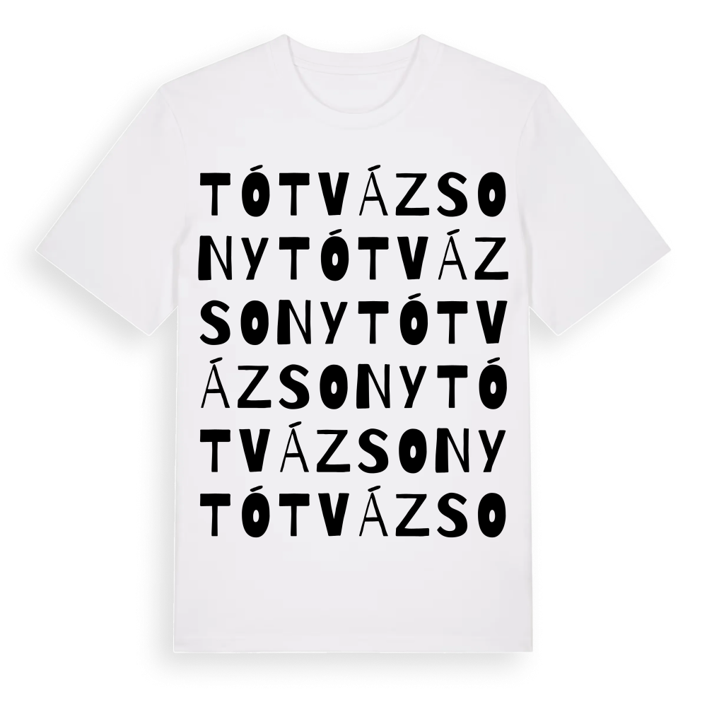 Tótvázsony ordlek t-shirt – White, i miljö