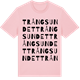 Pink Cotton t-shirt med Trångsundet ordlek t-shirt
