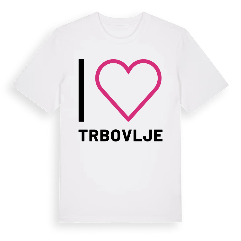 Jag älskar Trbovlje t-shirt stort tryck – White, i miljö