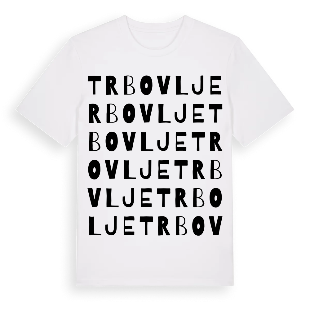 Trbovlje ordlek t-shirt – White, i miljö