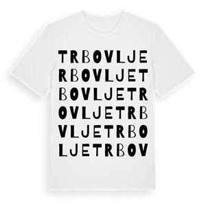 Trbovlje ordlek t-shirt – ekologisk bomull t-shirt från Pinshirt