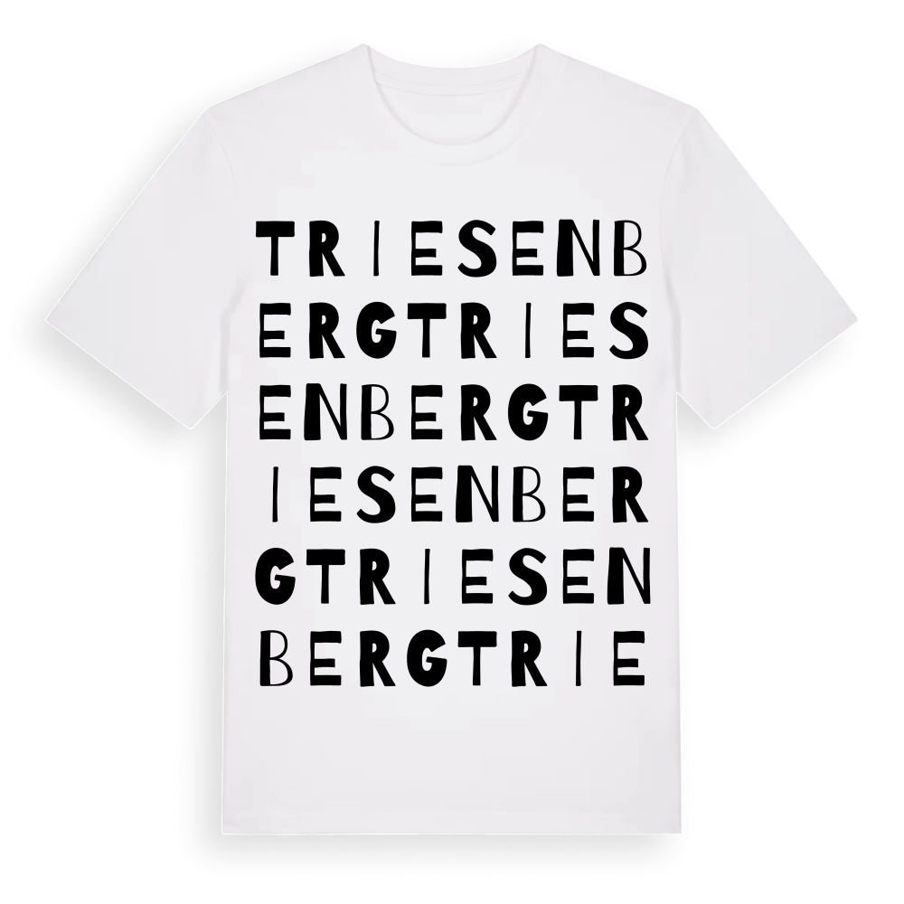 Triesenberg ordlek t-shirt – White, i miljö