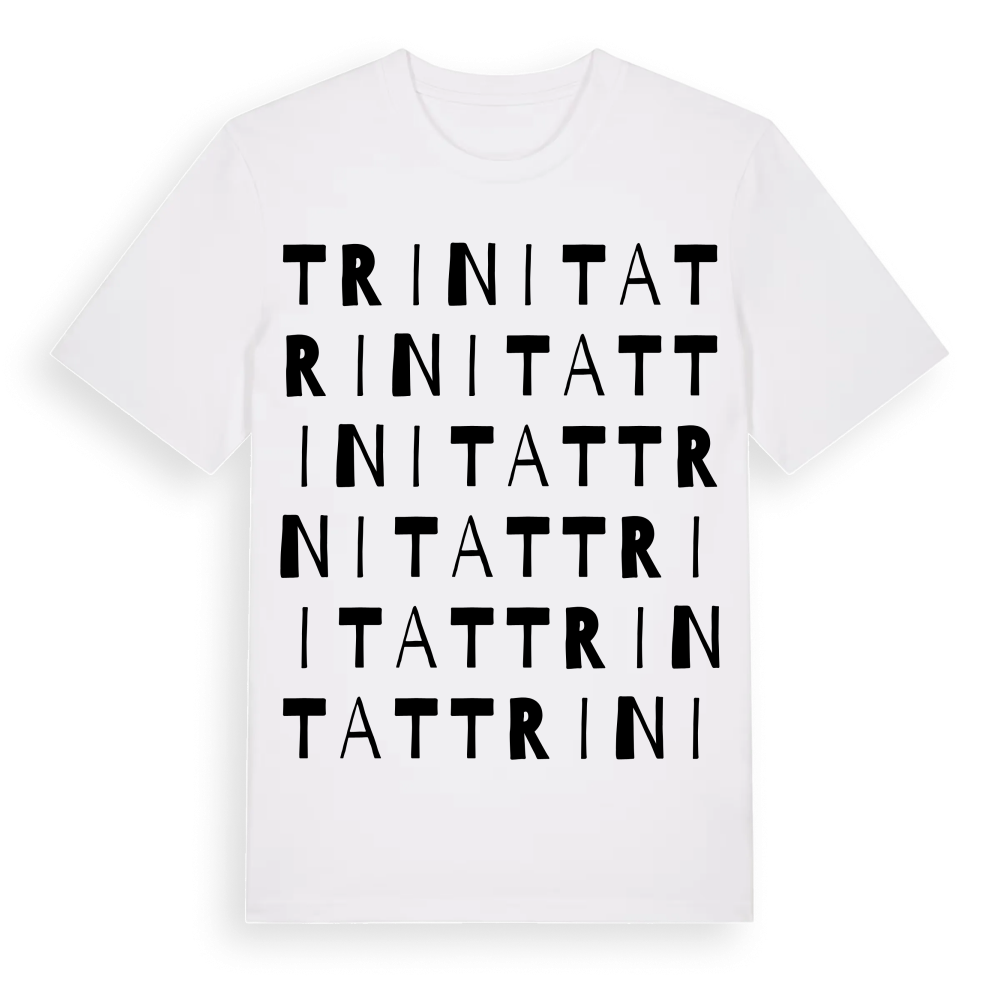 Trinitat ordlek t-shirt – White, i miljö