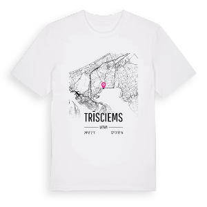 Trīsciems karta t-shirt – ekologisk bomull t-shirt från Pinshirt