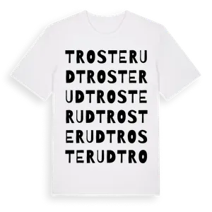 Trosterud ordlek t-shirt – ekologisk bomull t-shirt från Pinshirt