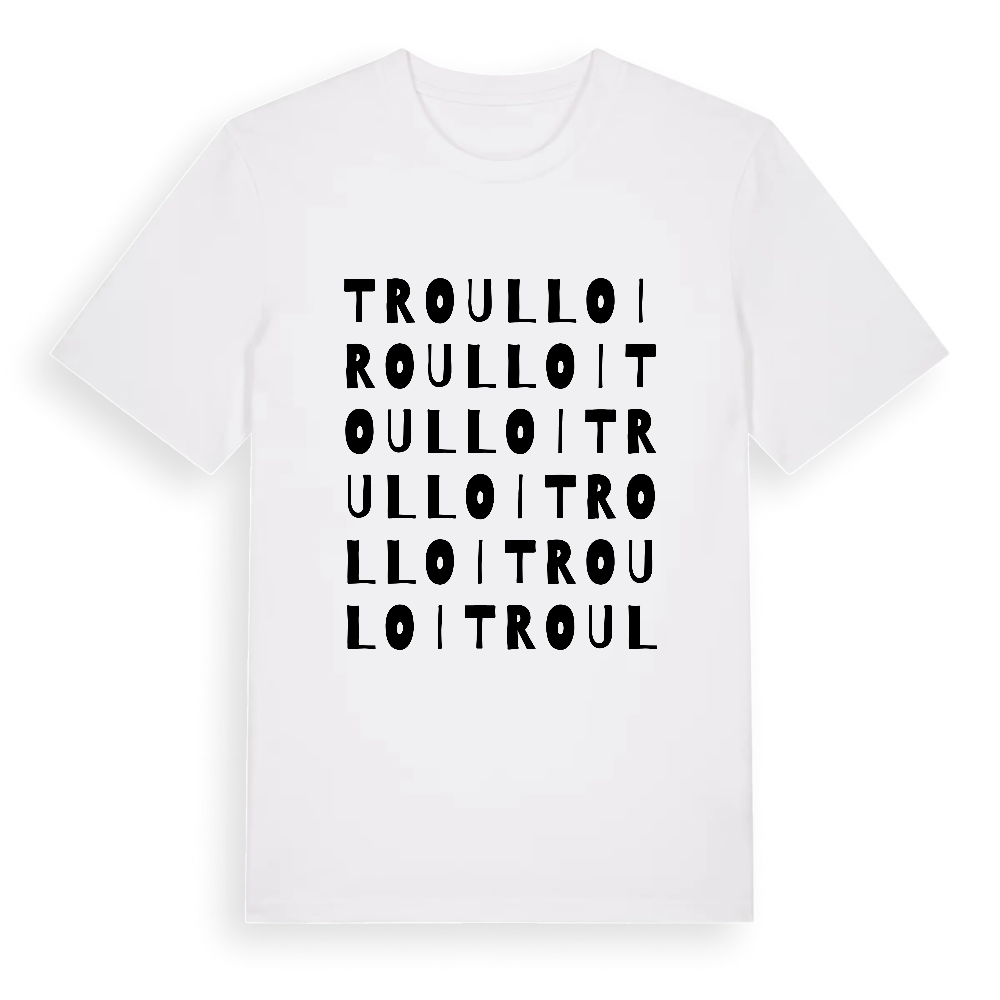 Troulloi ordlek t-shirt – White, i miljö