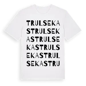 Trulsekas ordlek t-shirt – ekologisk bomull t-shirt från Pinshirt
