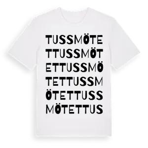 Tussmötet ordlek t-shirt – ekologisk bomull t-shirt från Pinshirt