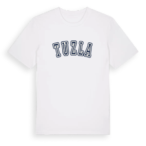 Tuzla college t-shirt – ekologisk bomull t-shirt från Pinshirt