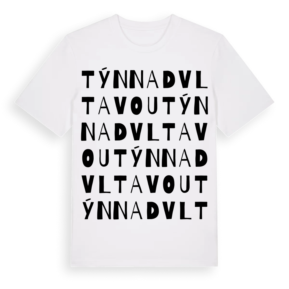 Týn nad Vltavou ordlek t-shirt – White, i miljö