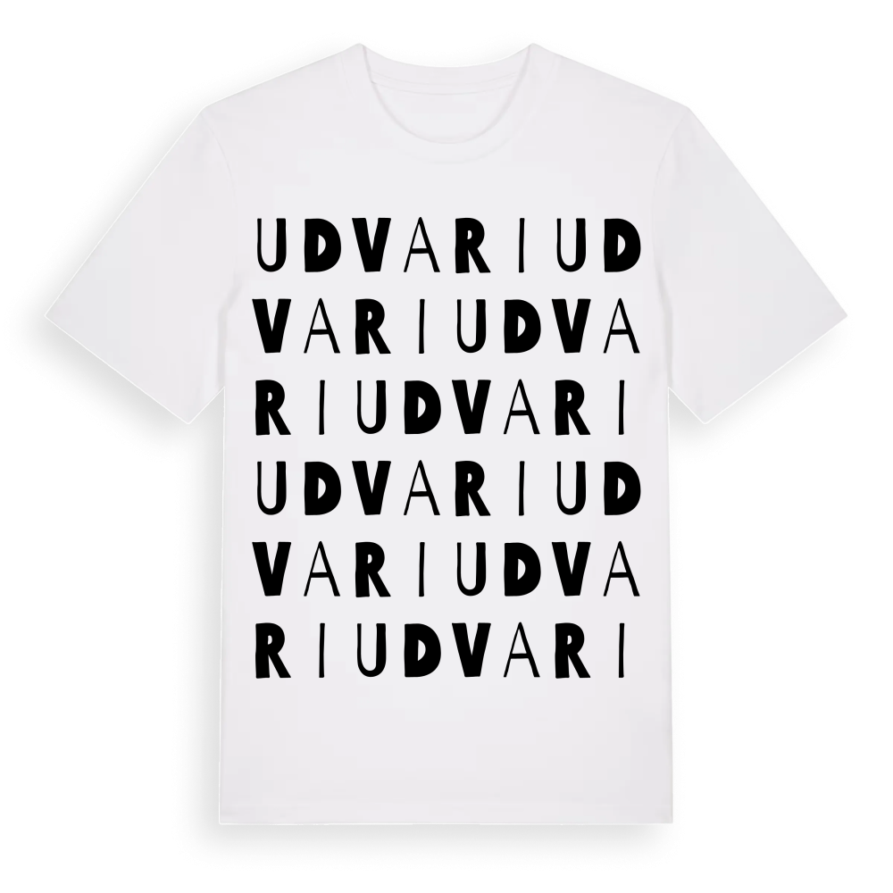 Udvari ordlek t-shirt – White, i miljö