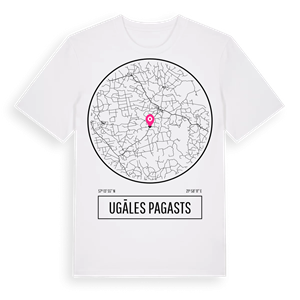 Ugāles pagasts t-shirt – ekologisk bomull t-shirt från Pinshirt