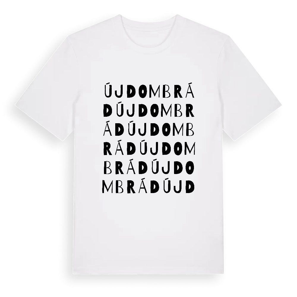 Újdombrád ordlek t-shirt – White, i miljö
