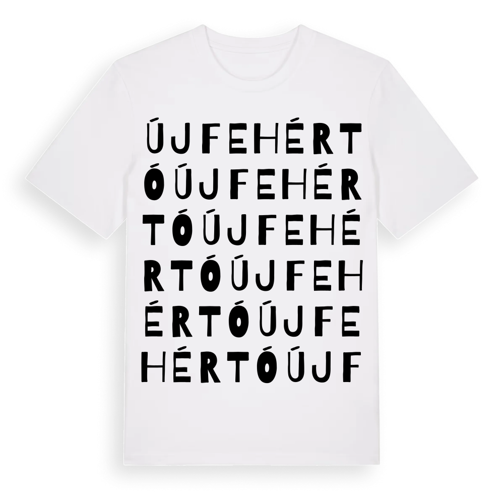 Újfehértó ordlek t-shirt – White, i miljö