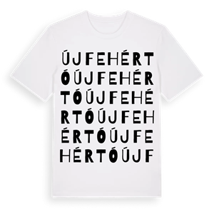 Újfehértó ordlek t-shirt – ekologisk bomull t-shirt från Pinshirt