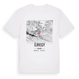 Újhegy karta t-shirt – ekologisk bomull t-shirt från Pinshirt