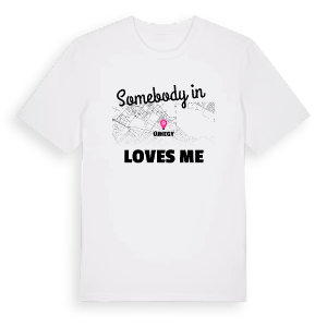 Någon i Újhegy älskar mig t-shirt – ekologisk bomull t-shirt från Pinshirt