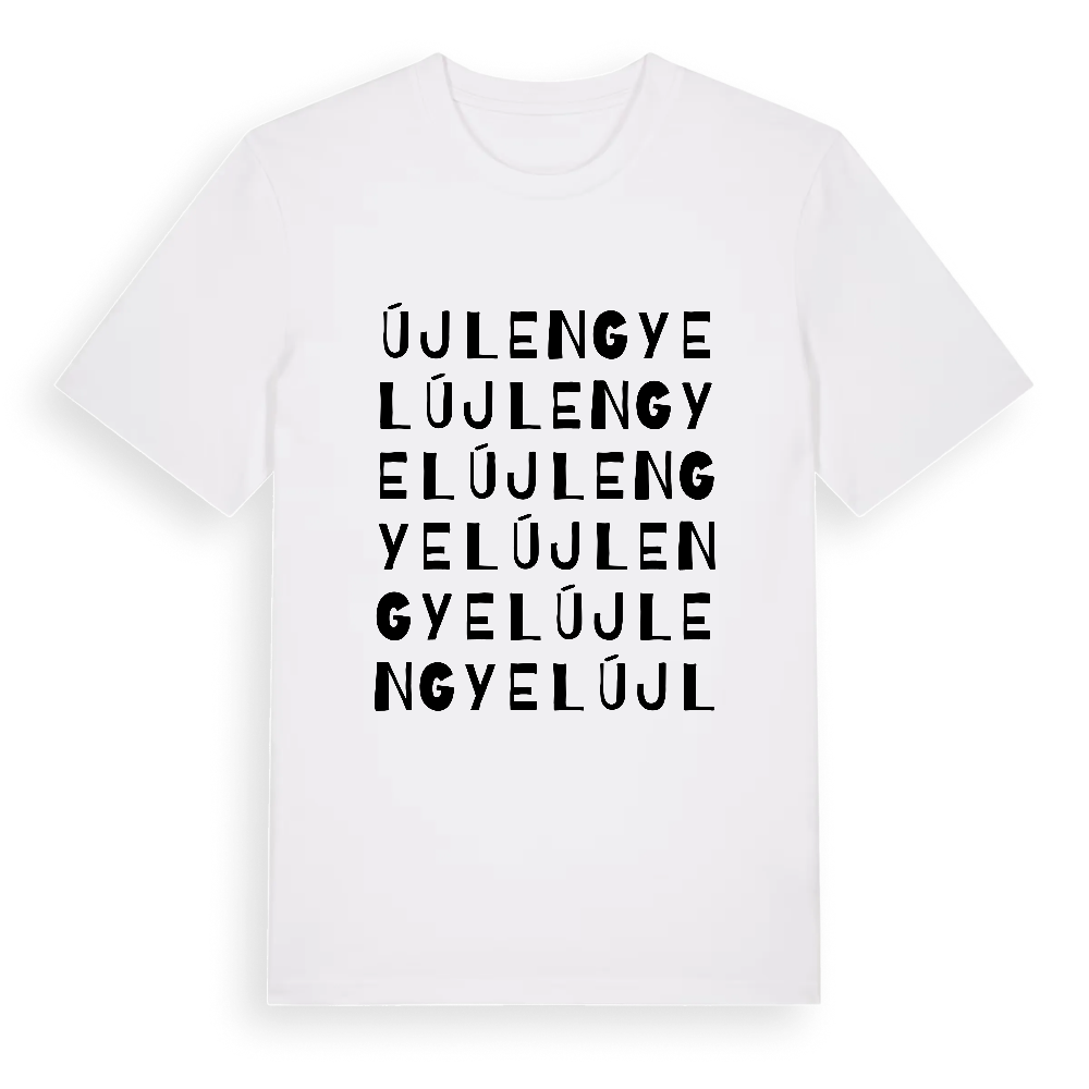 Újlengyel ordlek t-shirt – White, i miljö