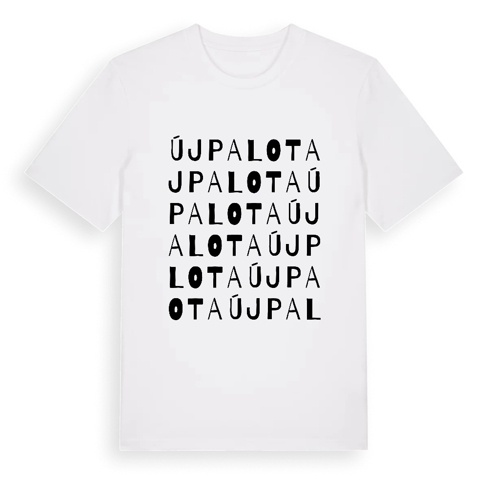 Újpalota ordlek t-shirt – White, i miljö