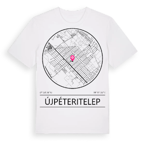 Újpéteritelep t-shirt – ekologisk bomull t-shirt från Pinshirt