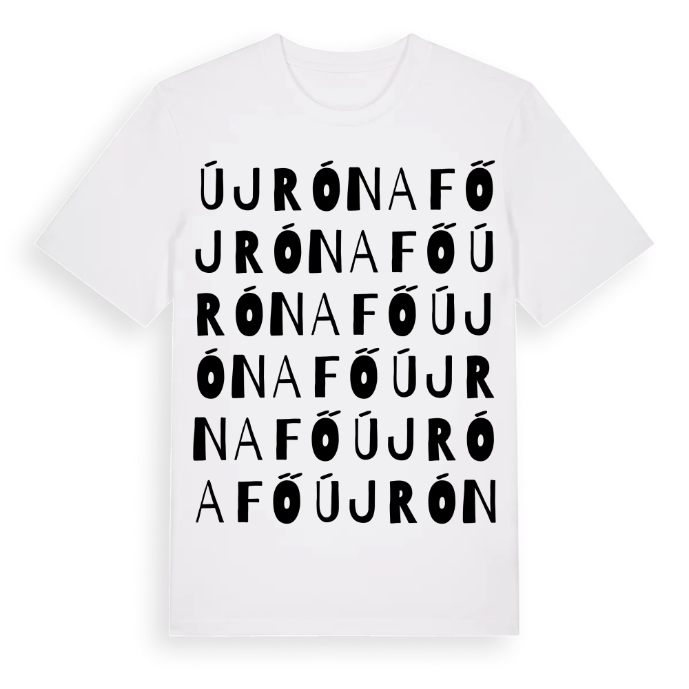 Újrónafő ordlek t-shirt – White, i miljö