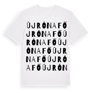Újrónafő ordlek t-shirt – ekologisk bomull t-shirt från Pinshirt