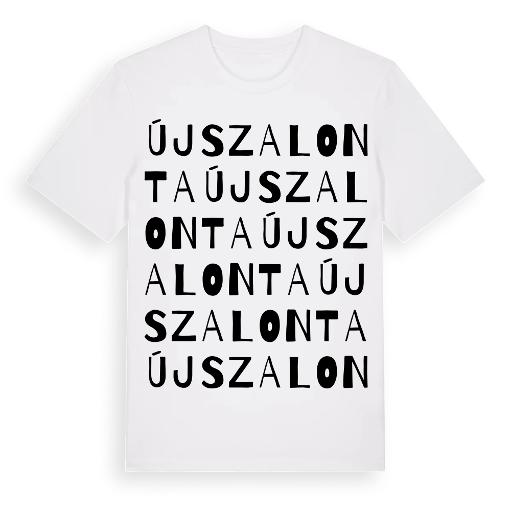 Újszalonta ordlek t-shirt – White, i miljö