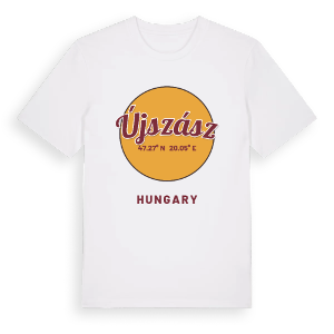 Újszász cirkel t-shirt – ekologisk bomull t-shirt från Pinshirt