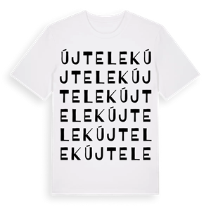 Újtelek ordlek t-shirt – ekologisk bomull t-shirt från Pinshirt