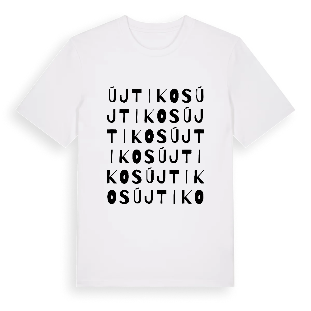 Újtikos ordlek t-shirt – White, i miljö