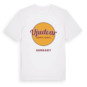 Újudvar cirkel t-shirt – ekologisk bomull t-shirt från Pinshirt