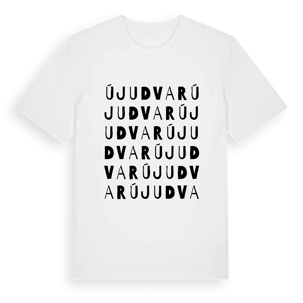 Újudvar ordlek t-shirt – White, i miljö