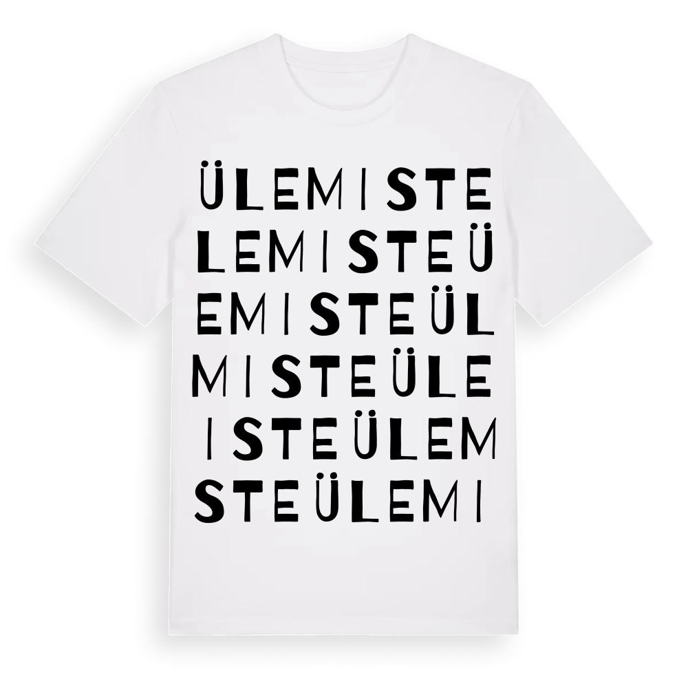 Ülemiste ordlek t-shirt – White, i miljö