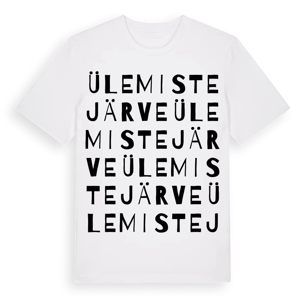 Ülemistejärve ordlek t-shirt – White, i miljö