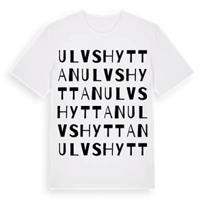 Ulvshyttan ordlek t-shirt – ekologisk bomull t-shirt från Pinshirt