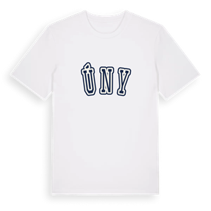 Úny college t-shirt – ekologisk bomull t-shirt från Pinshirt